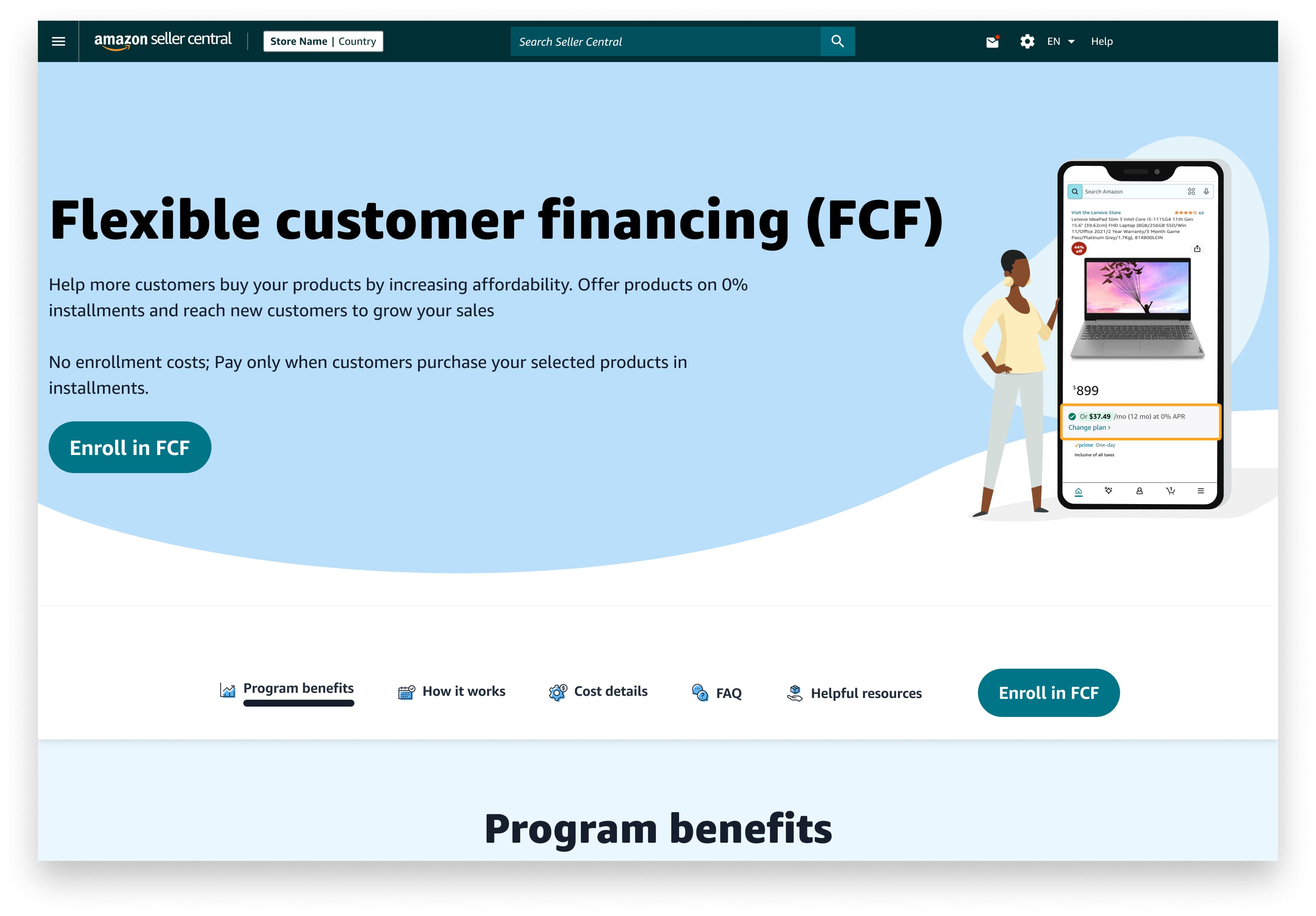 Amazon - Seller Central - FCF
