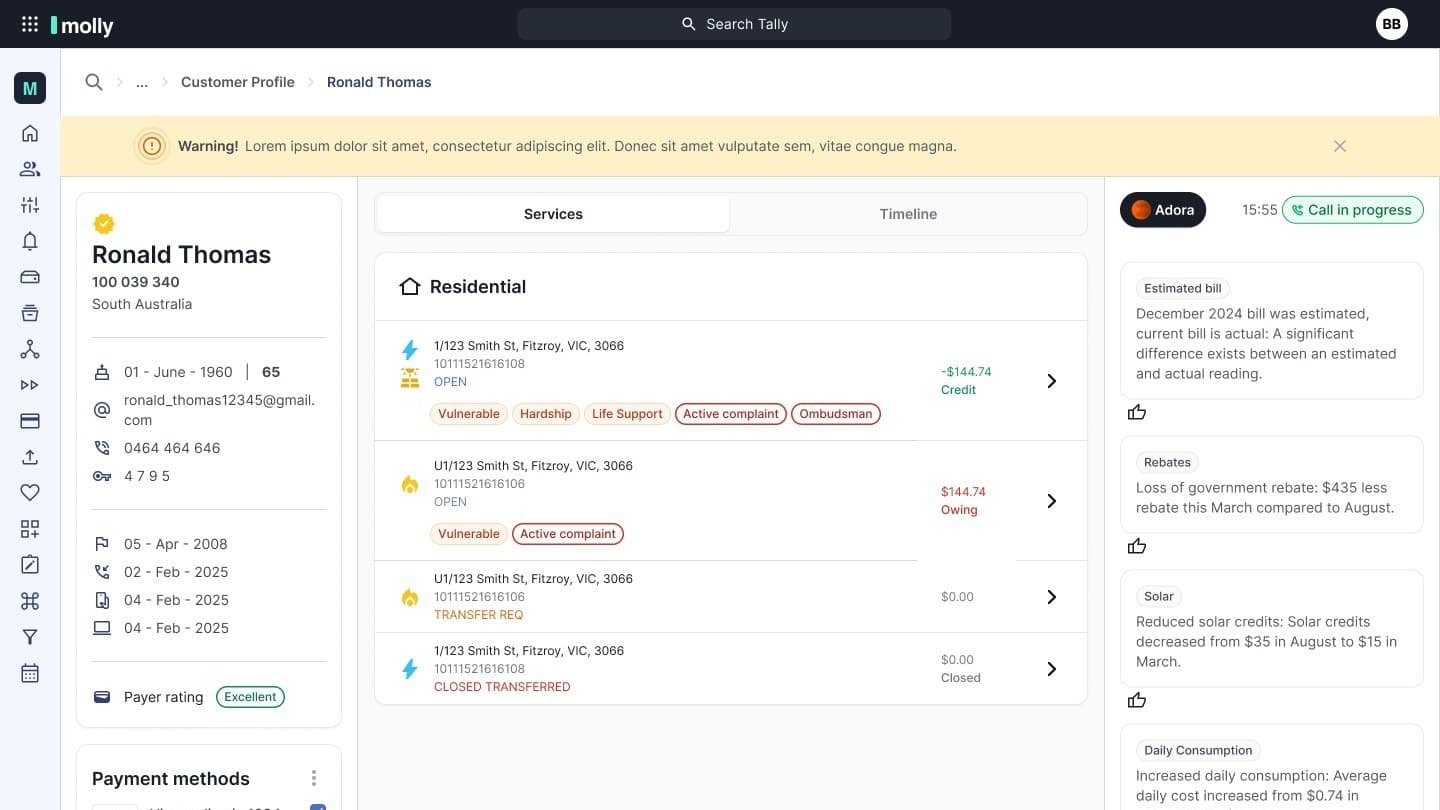 Molly Group - Agentic Customer Care with Adora AI