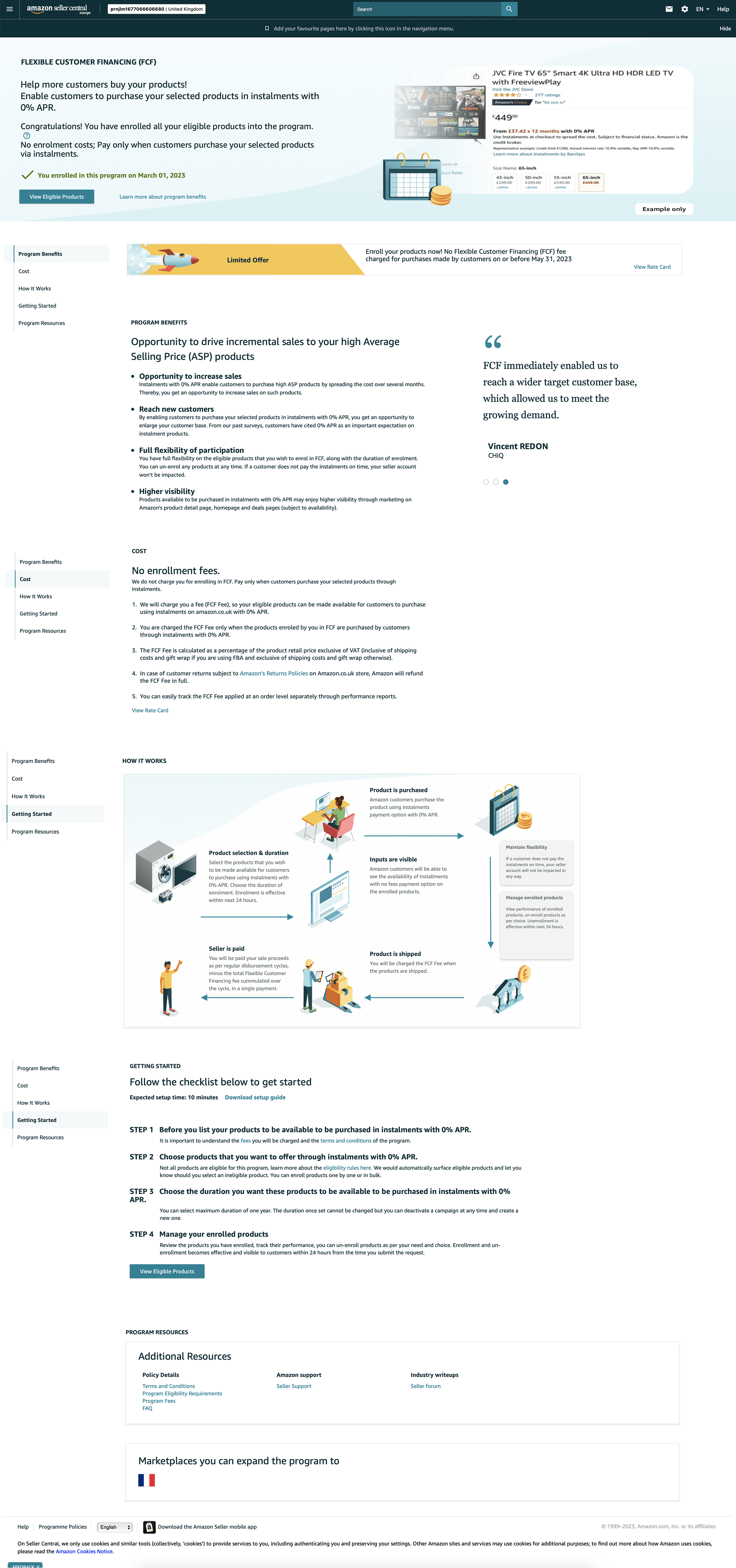Old FCF Landing Page Design