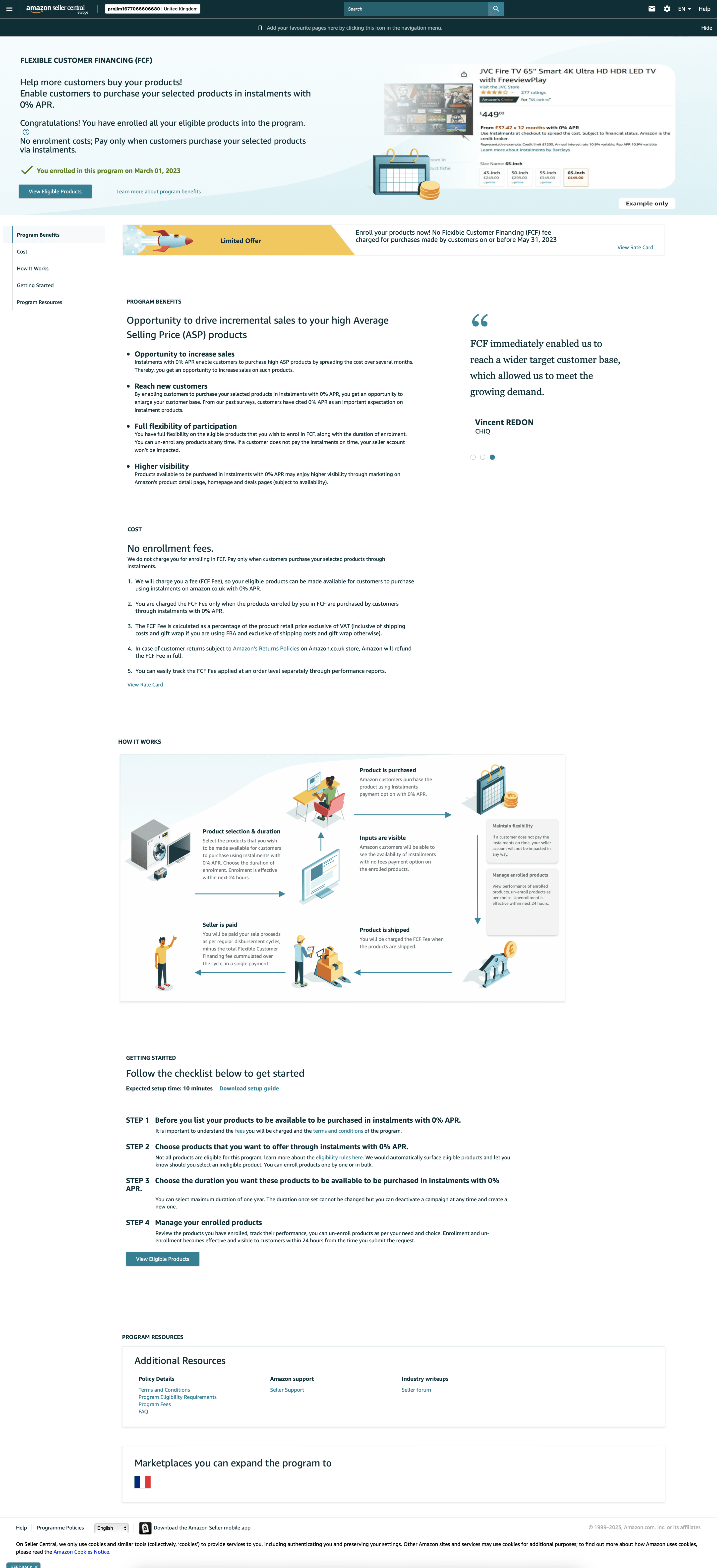 Old FCF Landing Page Design